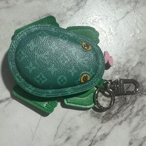 Green Frog Keychain Accessory